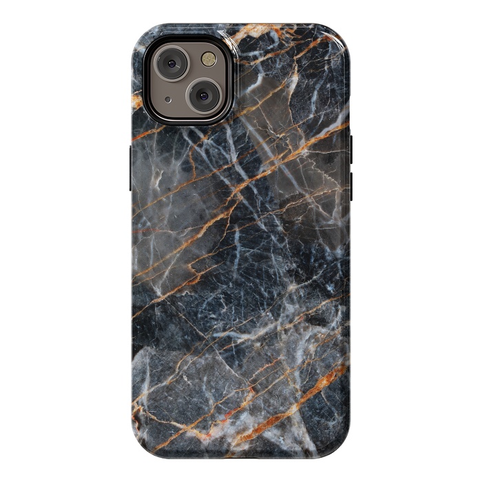 iPhone 14 Plus StrongFit Marble Gray Stone by ArtsCase