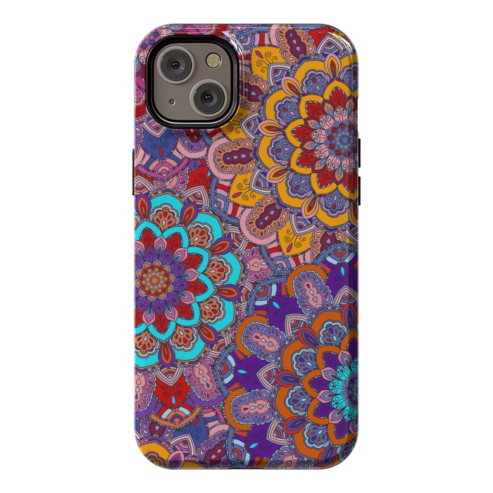 iPhone 14 Plus StrongFit Mandalas In Colors Earth  by ArtsCase