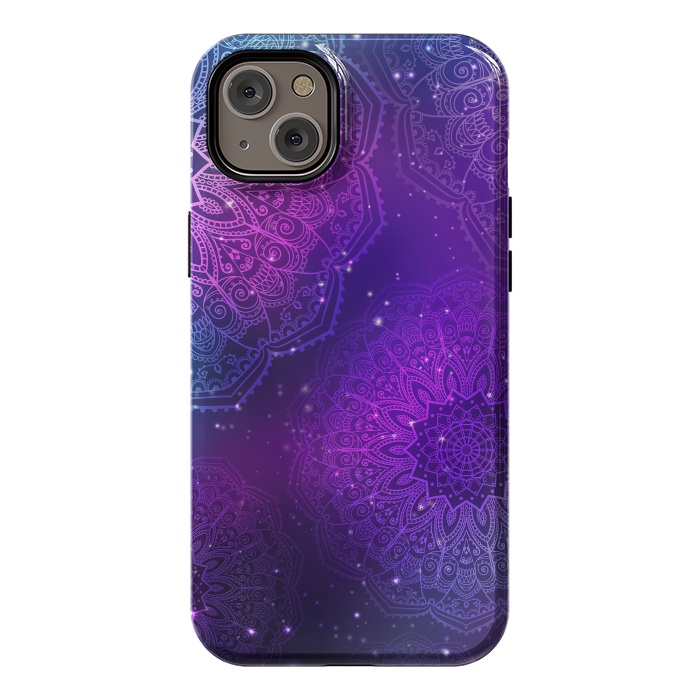 iPhone 14 Plus StrongFit Modern Purple Mandala Pattern    by ArtsCase
