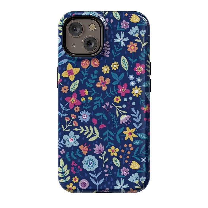 iPhone 14 StrongFit Multicolor Beautiful Flowers  by ArtsCase