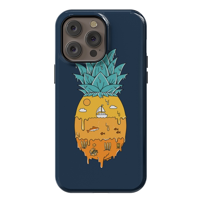 iPhone 14 Pro max StrongFit Pineapple Landscape by Coffee Man