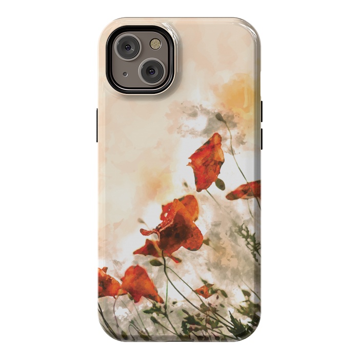 iPhone 14 Plus StrongFit Red Poppy II by Creativeaxle