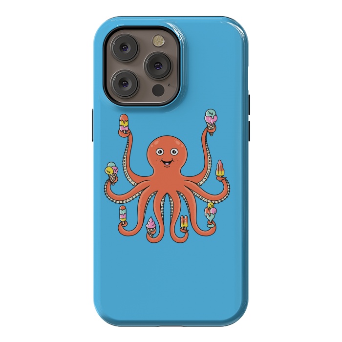 iPhone 14 Pro max StrongFit Octopus Ice Creams by Coffee Man