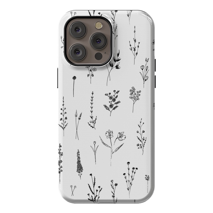 iPhone 14 Pro max StrongFit Wildflowers by Anis Illustration