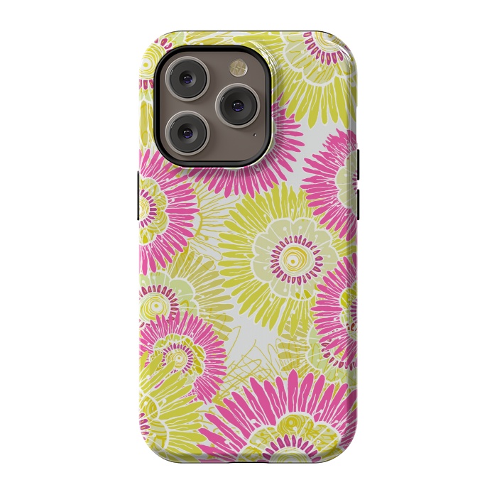 iPhone 14 Pro StrongFit Flower Power  by Rose Halsey
