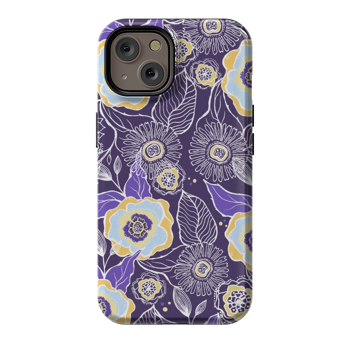 iPhone 14 StrongFit Floral Sunshine by Rose Halsey