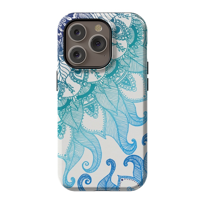 iPhone 14 Pro StrongFit Mermaid Mandala by Rose Halsey