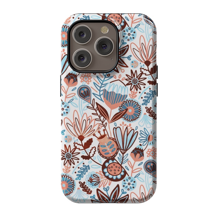 iPhone 14 Pro StrongFit Winter Floral  by Tigatiga