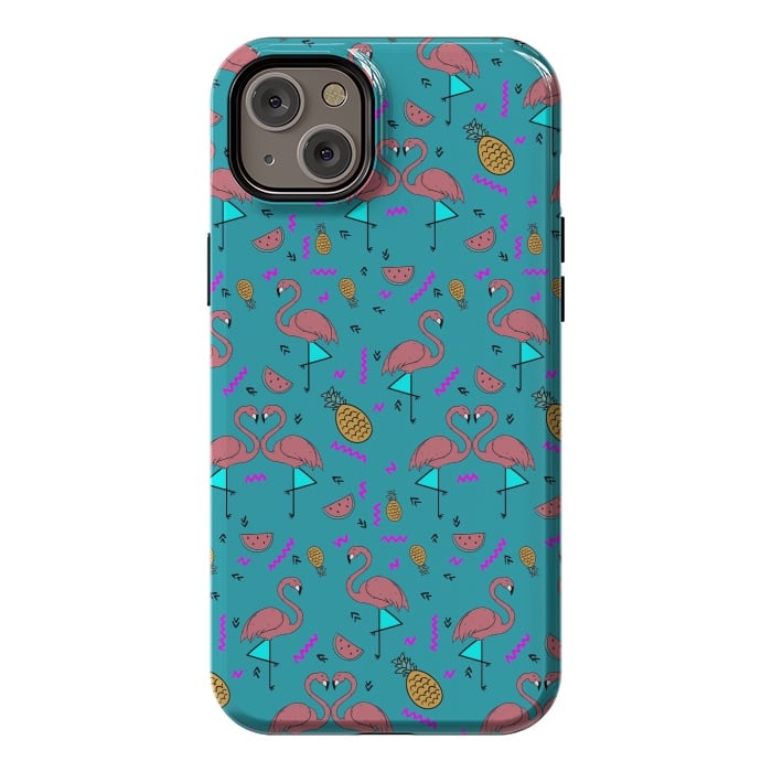 iPhone 14 Plus StrongFit Flamingos In Fashionable Summer by ArtsCase