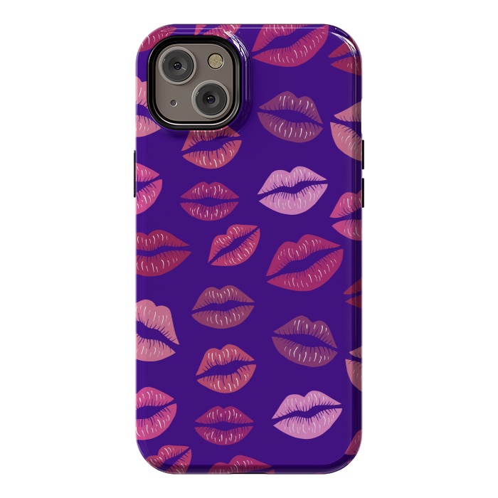 iPhone 14 Plus StrongFit Kisses To Color by ArtsCase