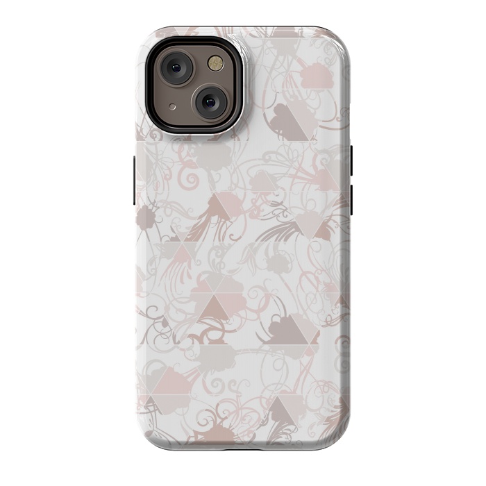 iPhone 14 StrongFit Floral geometric by Jms