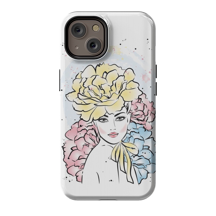 iPhone 14 StrongFit Romantic floral Lady by Martina