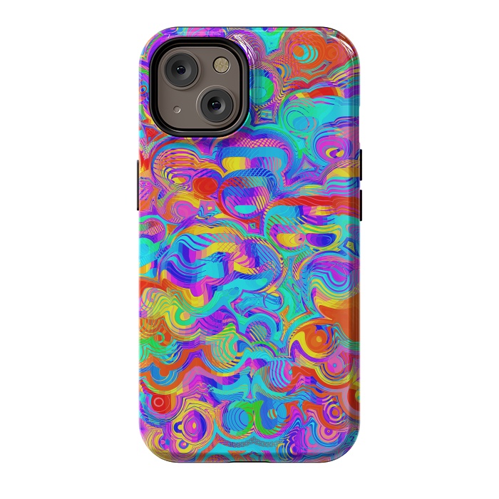 iPhone 14 StrongFit Abstract Colorful Design by Art Design Works