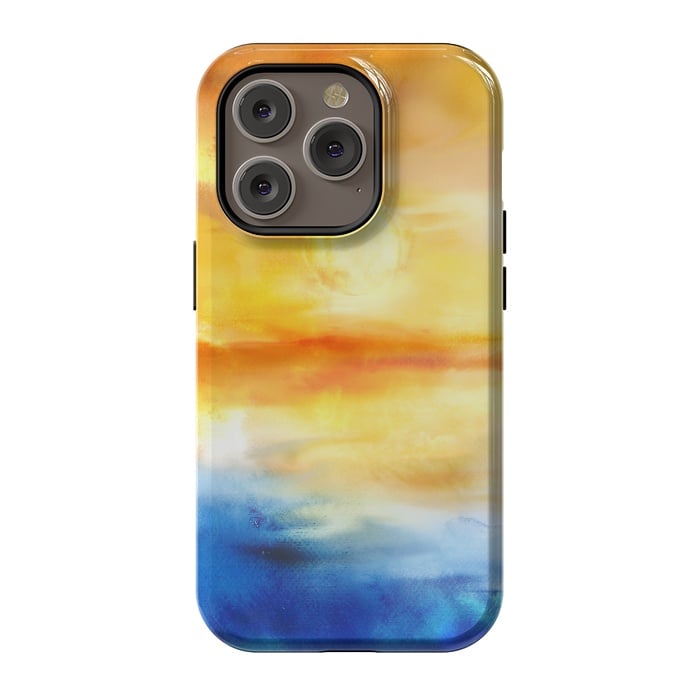 iPhone 14 Pro StrongFit Abstract Sunset Artwork I by Art Design Works