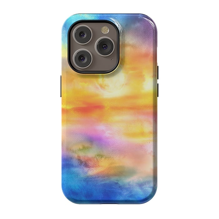 iPhone 14 Pro StrongFit Abstract Sunset Artwork II by Art Design Works