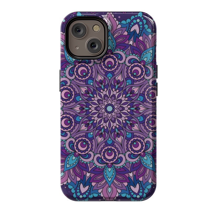 iPhone 14 StrongFit Purple Mandala 87 by ArtsCase