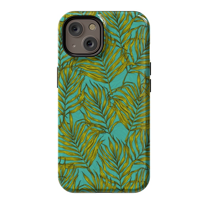 iPhone 14 StrongFit Palm leaves by Katerina Kirilova