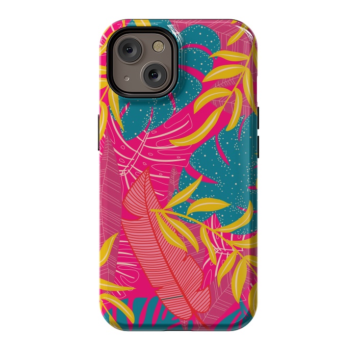iPhone 14 StrongFit Palm Patterns In Warm Colors by ArtsCase
