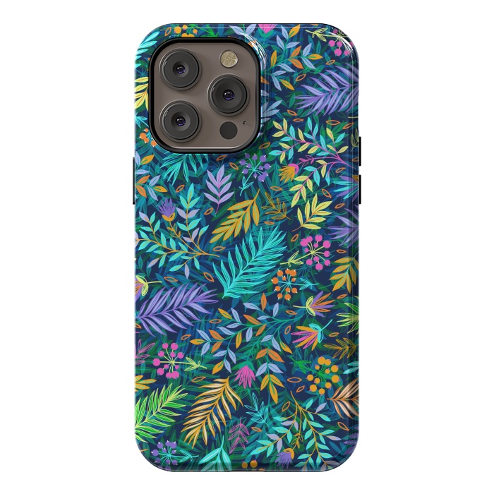 iPhone 14 Pro max StrongFit Flowers In Cold Colors by ArtsCase