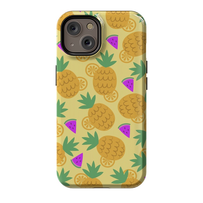 iPhone 14 StrongFit Rain Of Watermelons And Pineapples by ArtsCase