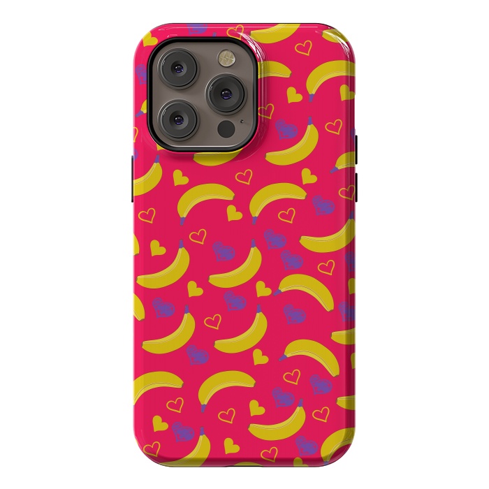 iPhone 14 Pro max StrongFit Pop Art Style Bananas by ArtsCase