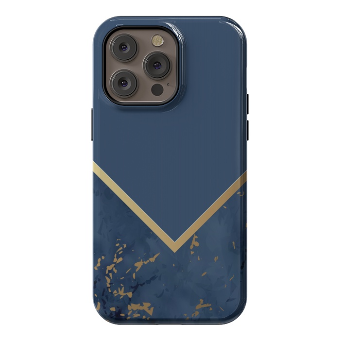 iPhone 14 Pro max StrongFit Blue Monochromatic On Marble by ArtsCase