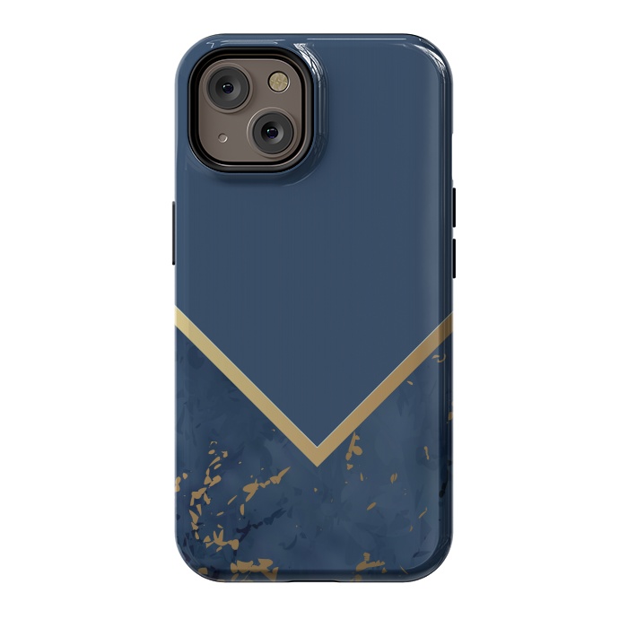 iPhone 14 StrongFit Blue Monochromatic On Marble by ArtsCase