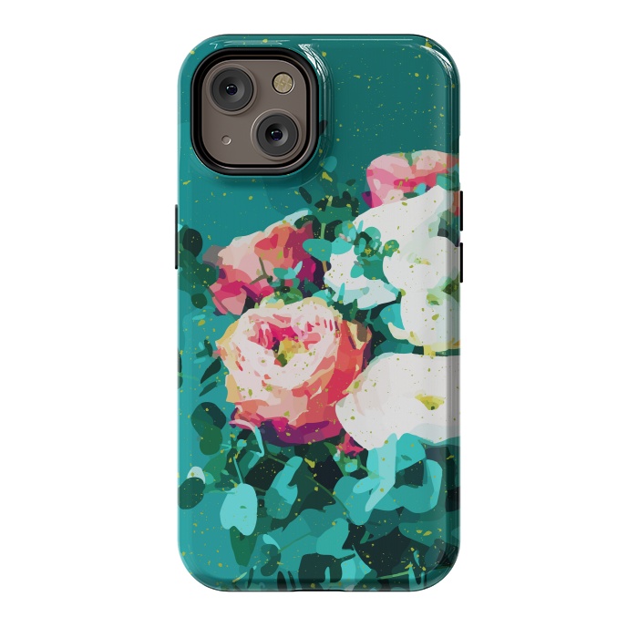 iPhone 14 StrongFit Floral & Confetti by Uma Prabhakar Gokhale