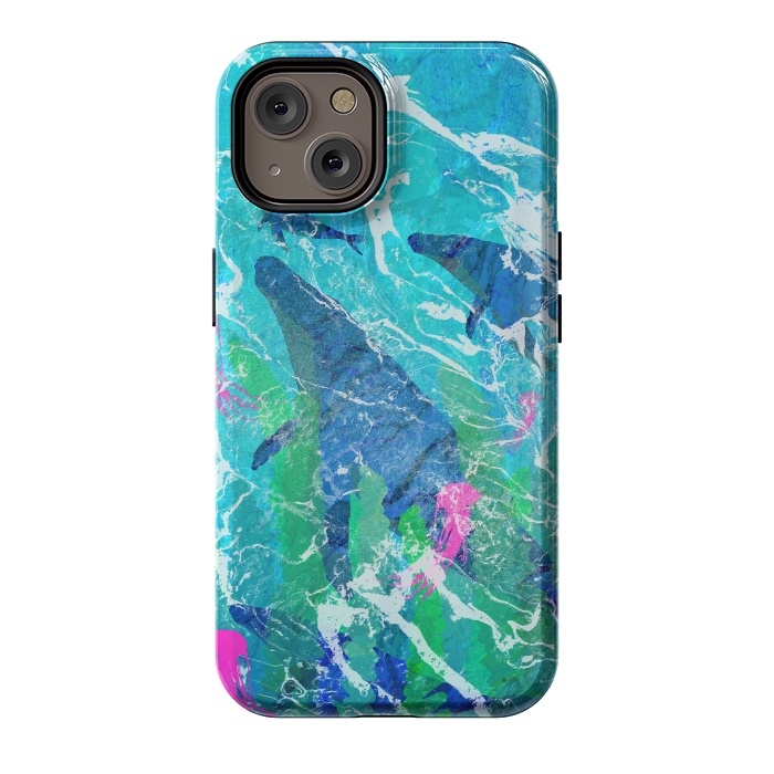 iPhone 14 StrongFit Ocean whales by Steve Wade (Swade)