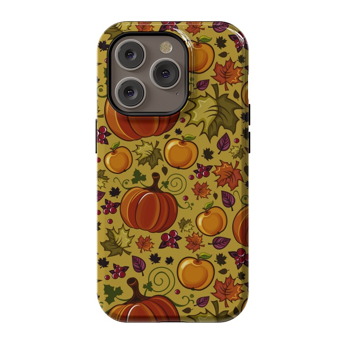 iPhone 14 Pro StrongFit Pumpkin, Autumn Rich Pumpkin by ArtsCase