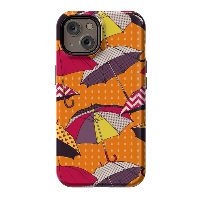 iPhone 14 StrongFit Beautiful Umbrellas For Autumn by ArtsCase