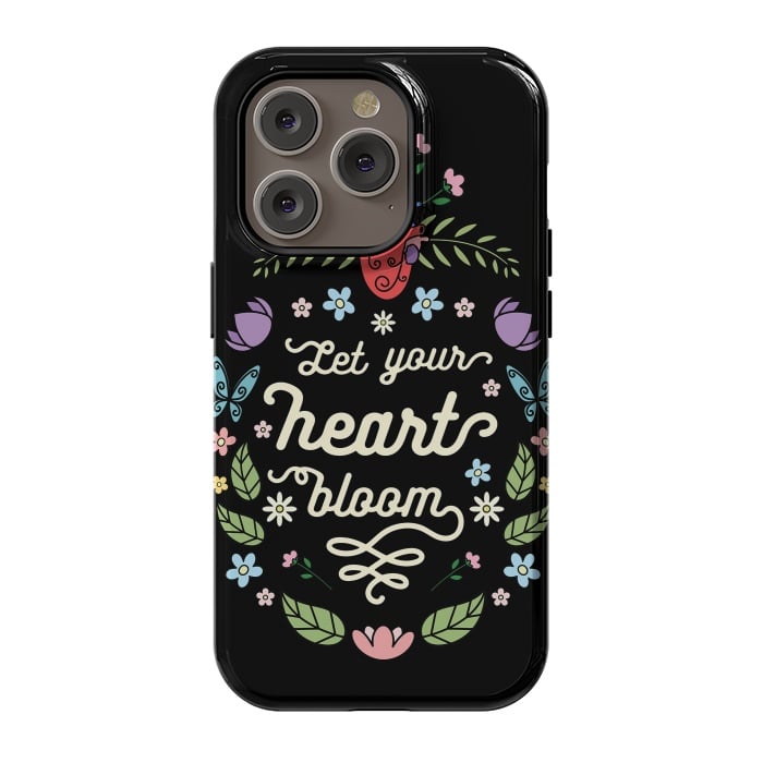 iPhone 14 Pro StrongFit Let your heart bloom by Laura Nagel