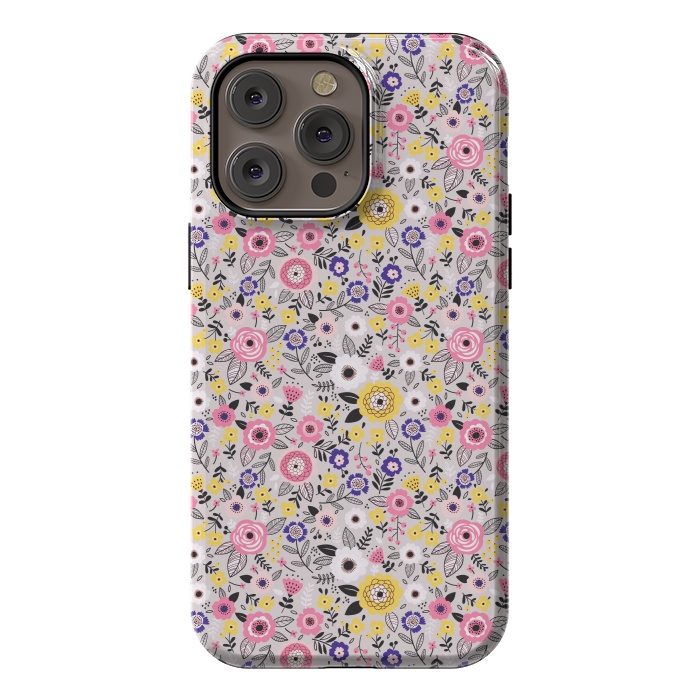 iPhone 14 Pro max StrongFit Flower Cake by ArtsCase