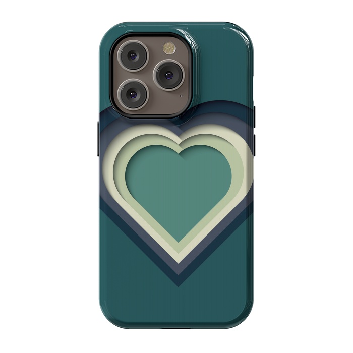 iPhone 14 Pro StrongFit Paper Cutout Heart 011 by Jelena Obradovic