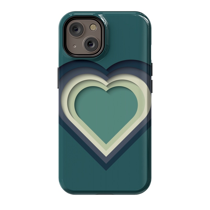 iPhone 14 StrongFit Paper Cutout Heart 011 by Jelena Obradovic