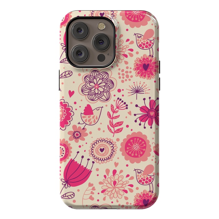 iPhone 14 Pro max StrongFit Romantic Flowers In Spring by ArtsCase