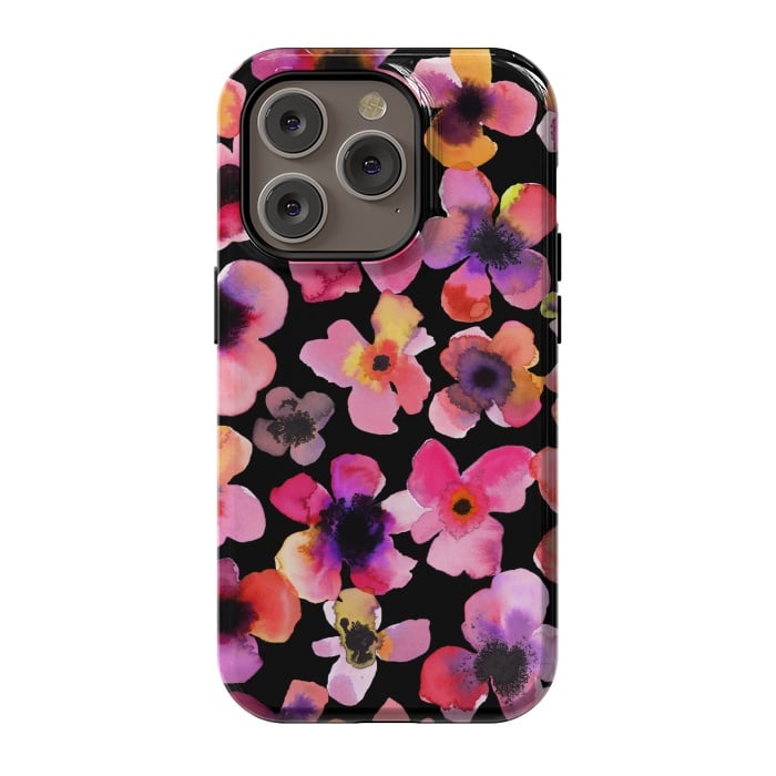 iPhone 14 Pro StrongFit Happy Sweet Flowers by Ninola Design