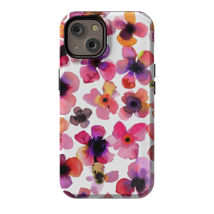 iPhone 14 StrongFit Happy Sweet Vibrant Flowers by Ninola Design