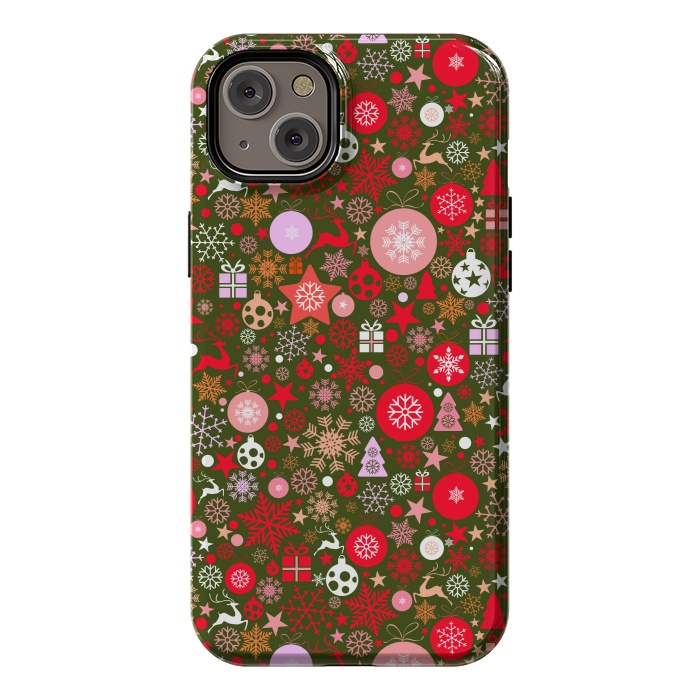 iPhone 14 Plus StrongFit Christmas Decorative Backdrops by ArtsCase