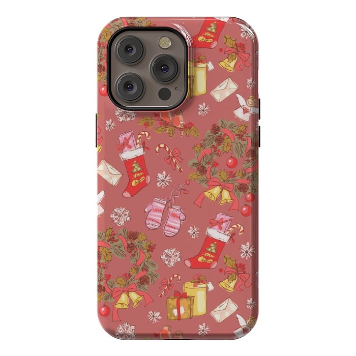 iPhone 14 Pro max StrongFit Christmas Vintage Style by ArtsCase