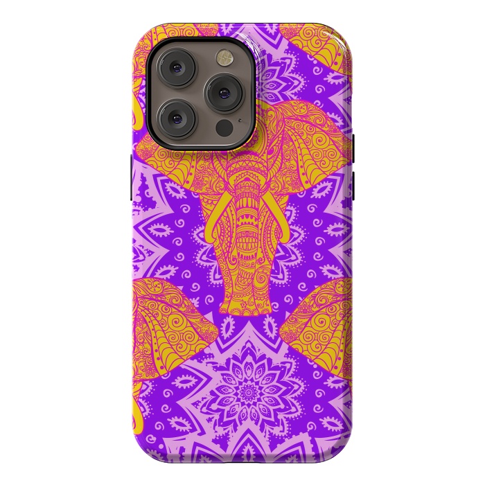 iPhone 14 Pro max StrongFit Color Elephants by ArtsCase