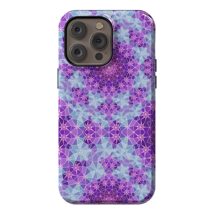 iPhone 14 Pro max StrongFit Purple Mandala Ocean by ArtsCase