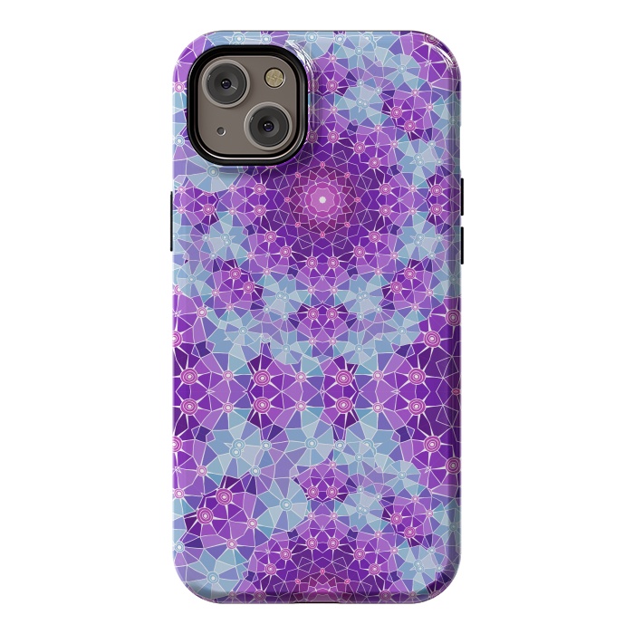 iPhone 14 Plus StrongFit Purple Mandala Ocean by ArtsCase
