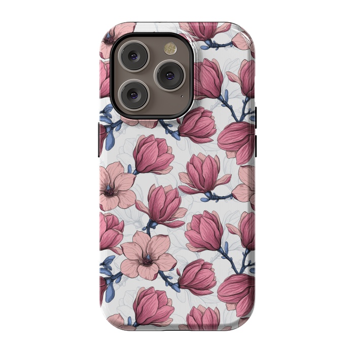 iPhone 14 Pro StrongFit Magnolia garden by Katerina Kirilova
