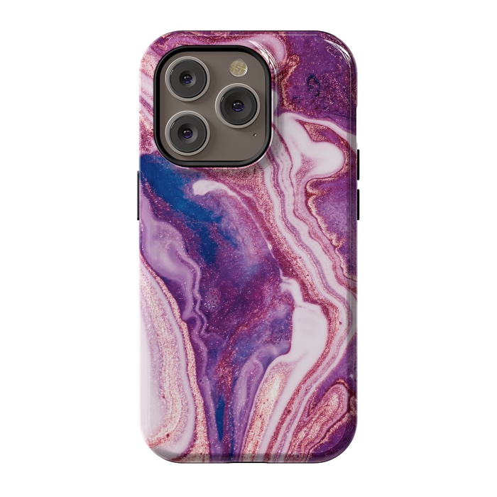 iPhone 14 Pro StrongFit swirls of marble by ArtsCase