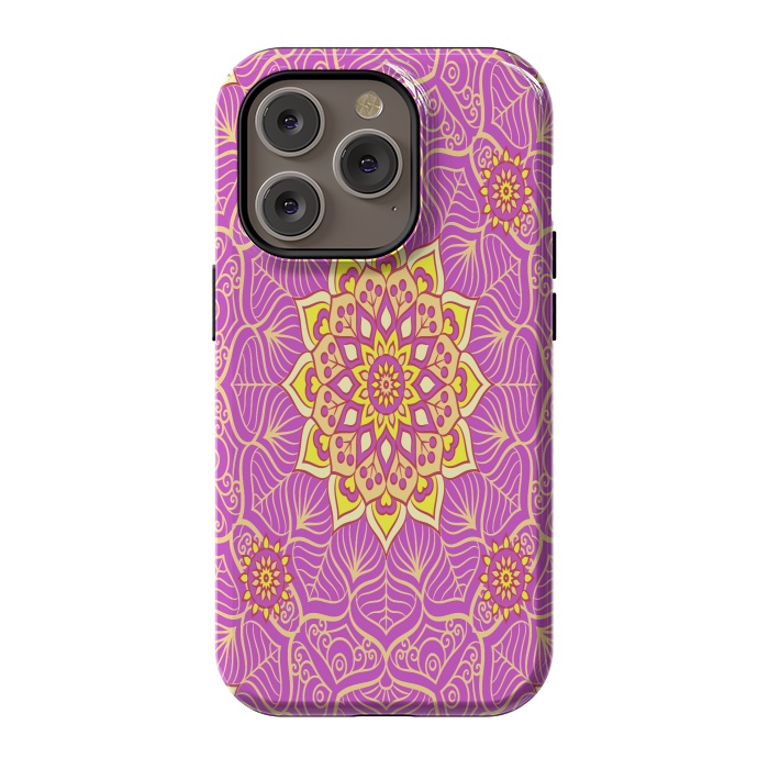 iPhone 14 Pro StrongFit center of the universe in mandala by ArtsCase