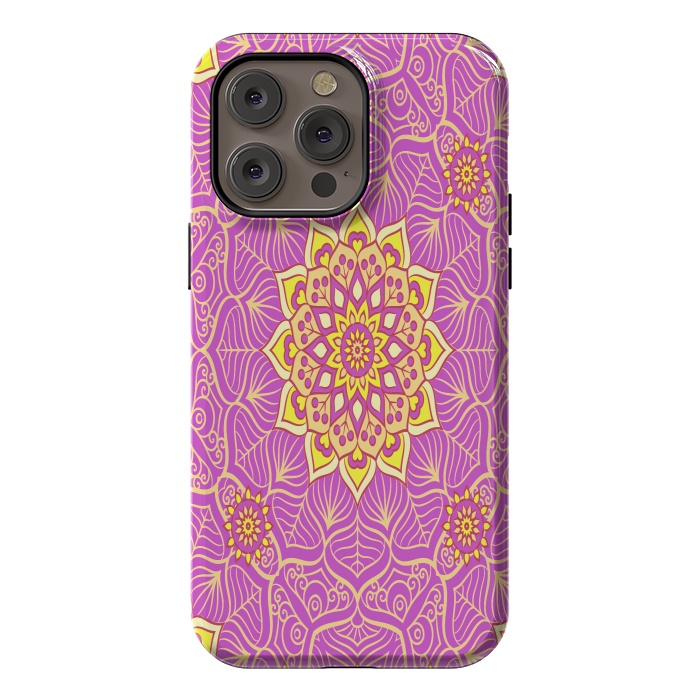 iPhone 14 Pro max StrongFit center of the universe in mandala by ArtsCase