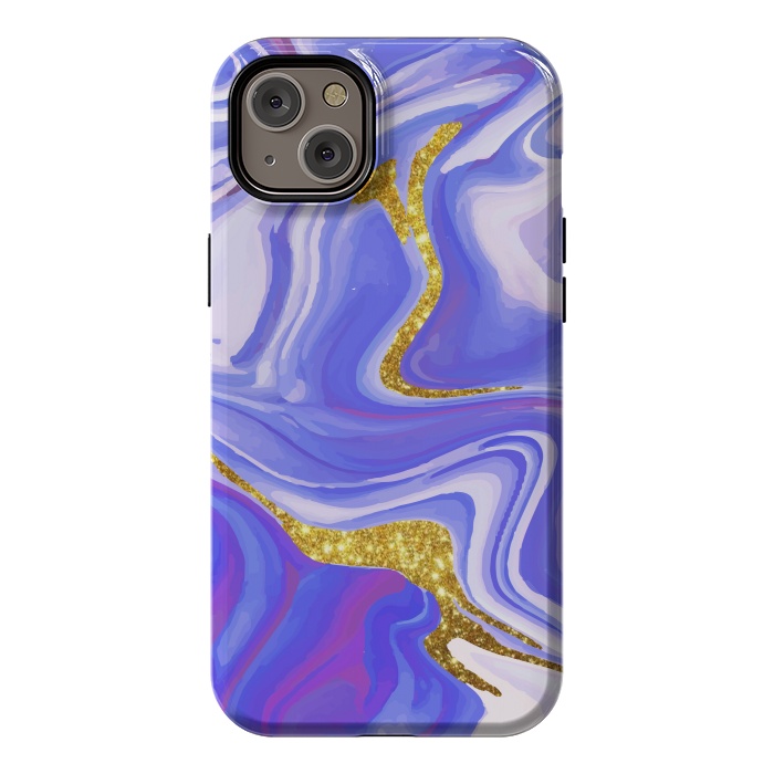 iPhone 14 Plus StrongFit Paint splash Colorful fluid by ArtsCase