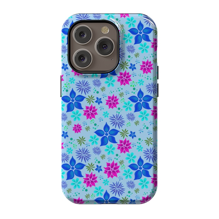 iPhone 14 Pro StrongFit fantastic and floral colors in summer by ArtsCase