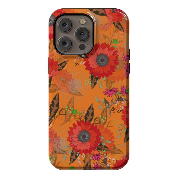 iPhone 14 Pro max StrongFit Sunflowers for October by ArtsCase